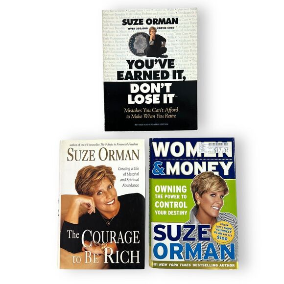 SUZE ORMAN 3-BOOK LOT The Courage to Be Rich, Women & Money, You've Earned It - Picture 2 of 16